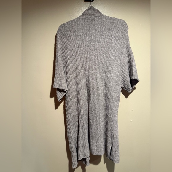 Barefoot Dreams CozyChic Lite QVWCL1010 Open Short Sleeve Cardigan size large - Picture 7 of 9